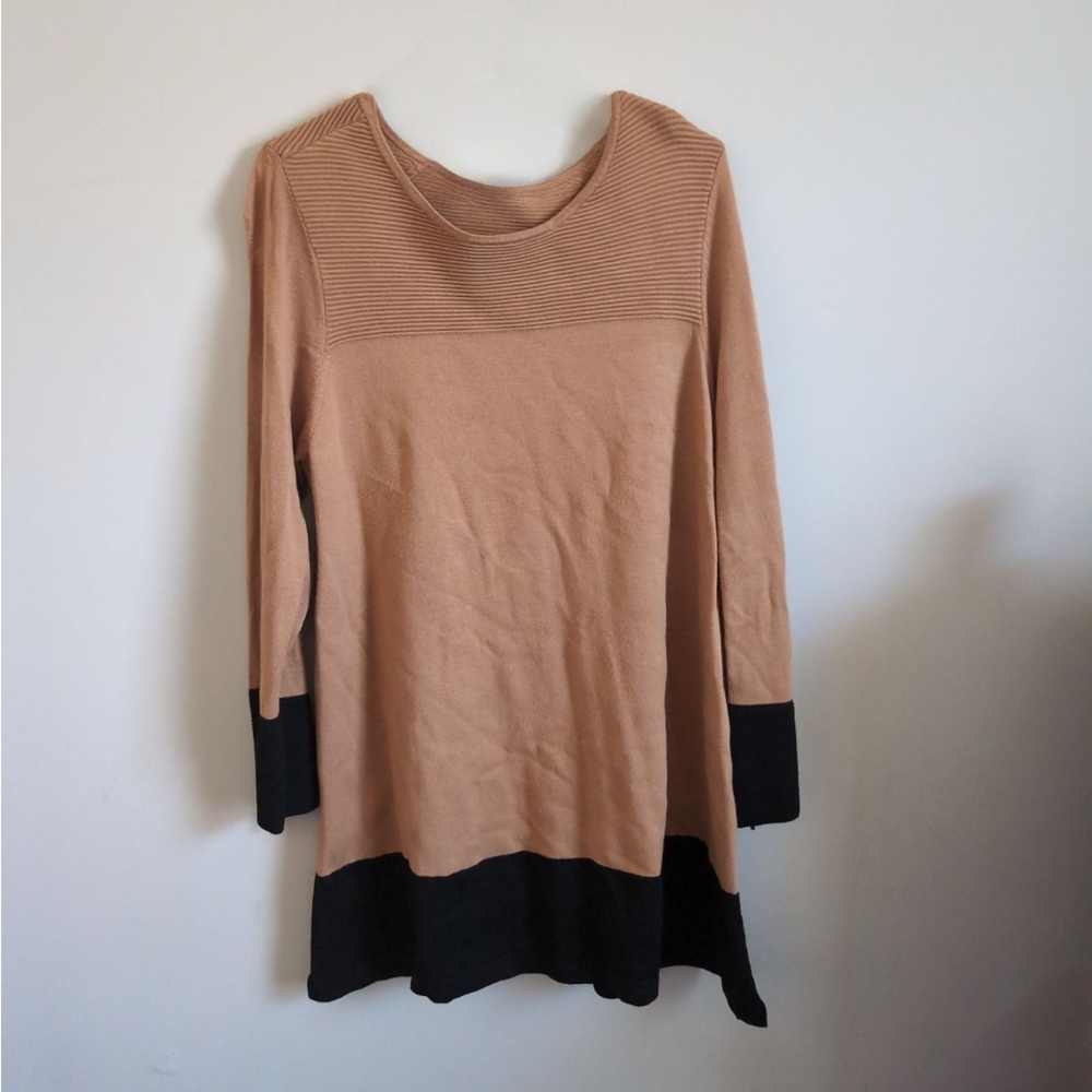 Stylish Tan and Black Women's Top